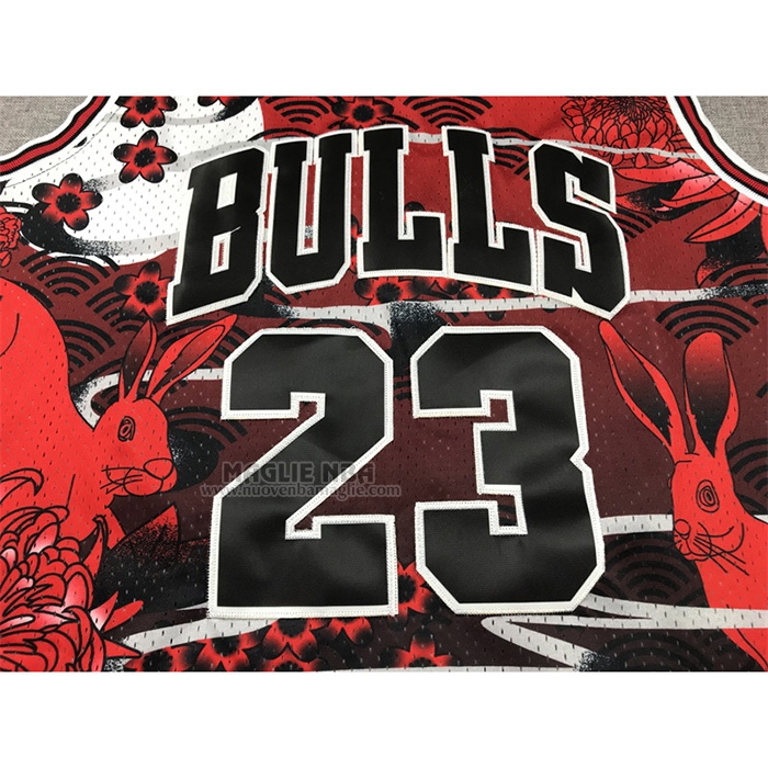 Maglia
 Michael Jordan NO 23 Chicago Bulls Mitchell & Ness Lunar New Year Rosso
